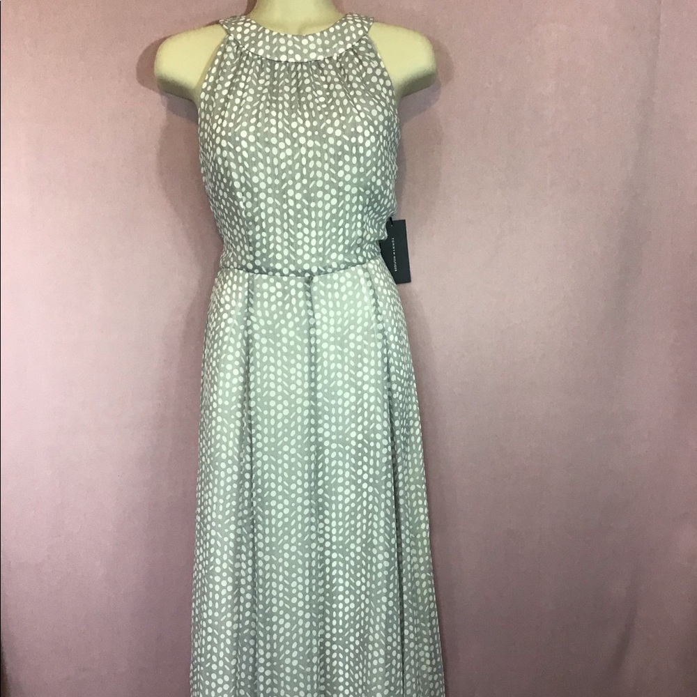 TOMMY HILFIGER Gray Polka Dot Sleeveless D… - Picture 6 of 16
